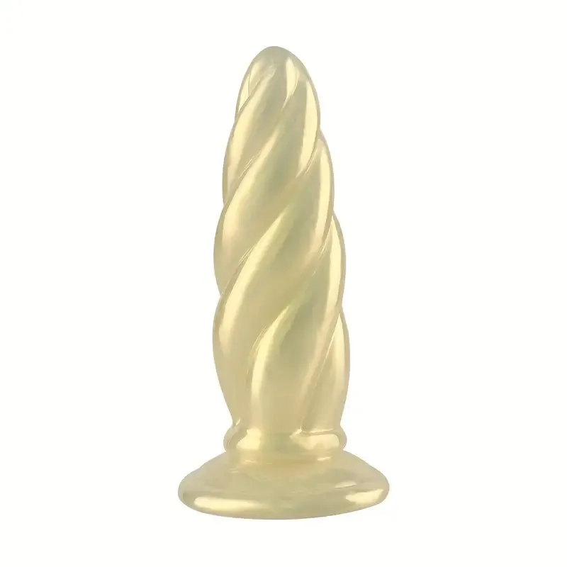 Spiral Penis Spiral Dildo Penis Big Butt Plug Soft Silicone Anal Plug