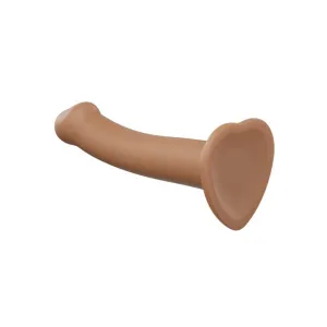 Strap-on-me Semi-realistic Dual Density Bendable Dildo Caramel Size L