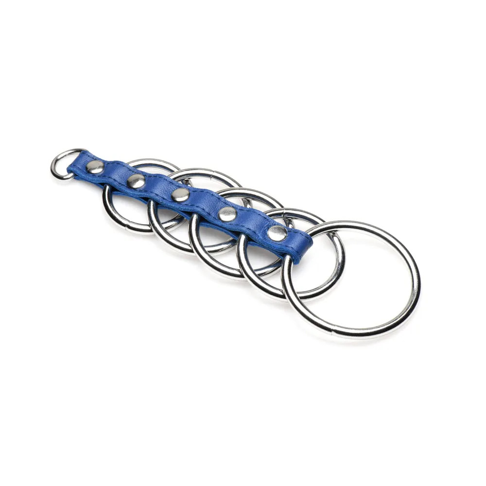 STRICT Leather Cock Gear Leather and Steel Gates of Hell Blue
