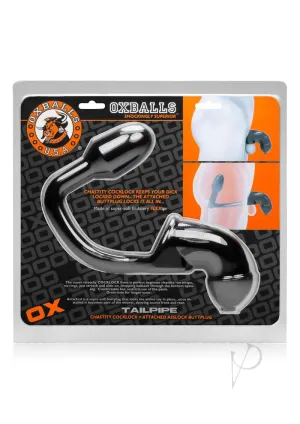Tailpipe Chastity Cocklock W Plug Blk