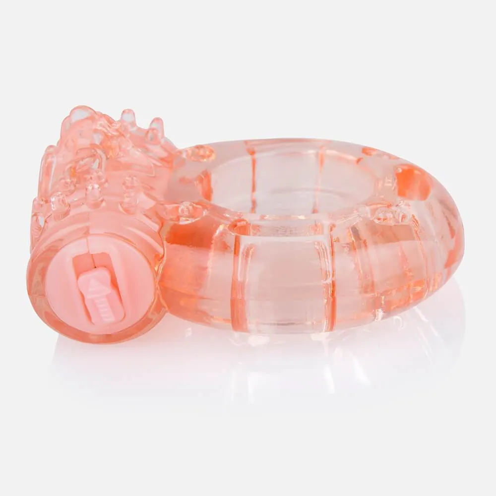 TheScreamingO - Plus Disposable Vibrating Erection Cock Ring (Orange)