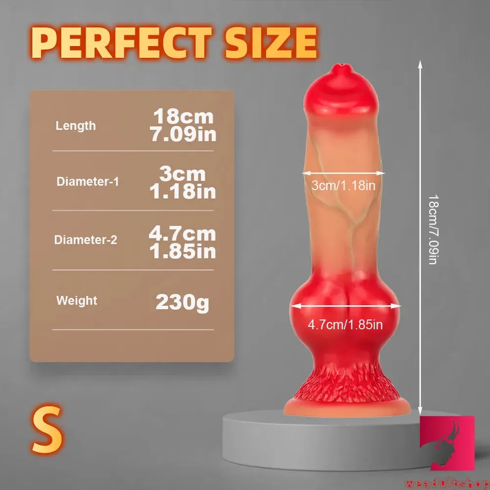 XML Ombre Premium Silicone Dog Animal Huge Thick Dildo