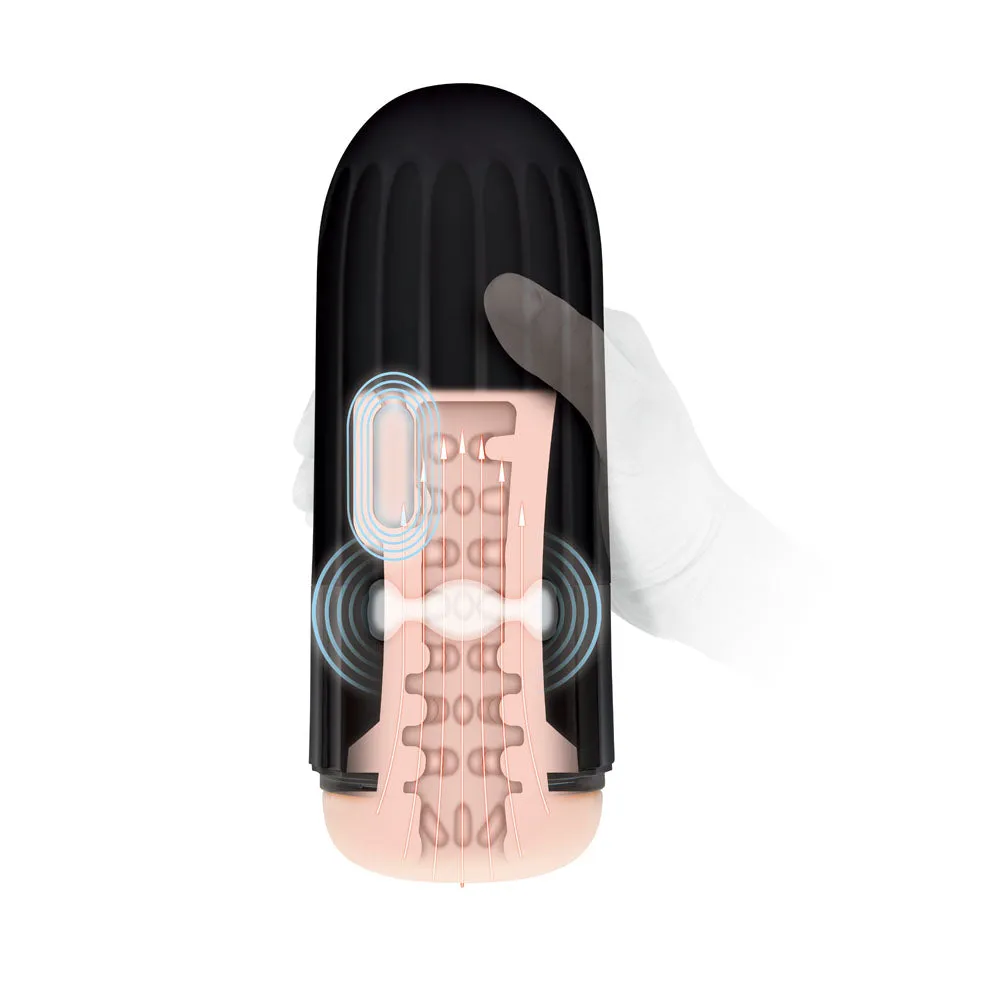 Zolo Jerkmaster AUTO Sucking Vibrating Male Masturbator Heated USB Sex Toy